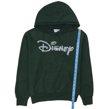 Womens UK Size XS Disney Green Pullover Hoodie