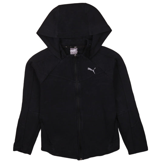 Womens UK Size S PUMA Black Full Zip Hoodie