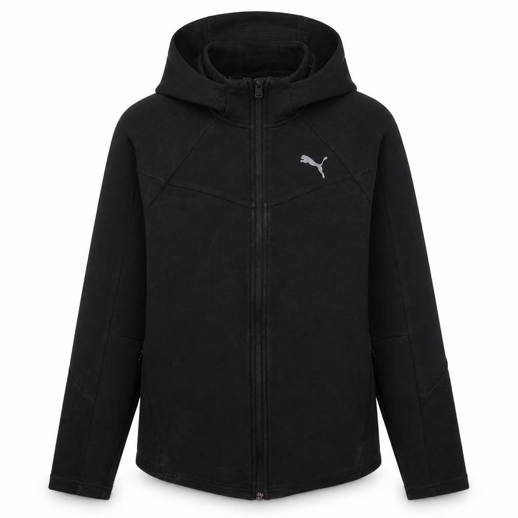 Womens UK Size S PUMA Black Full Zip Hoodie
