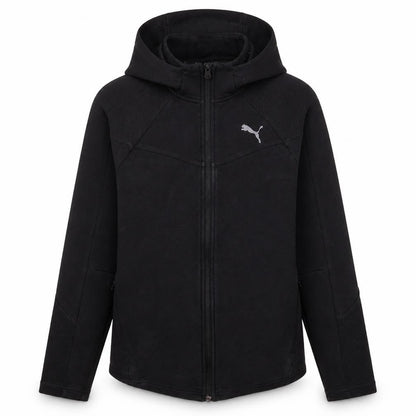 Womens UK Size S PUMA Black Full Zip Hoodie