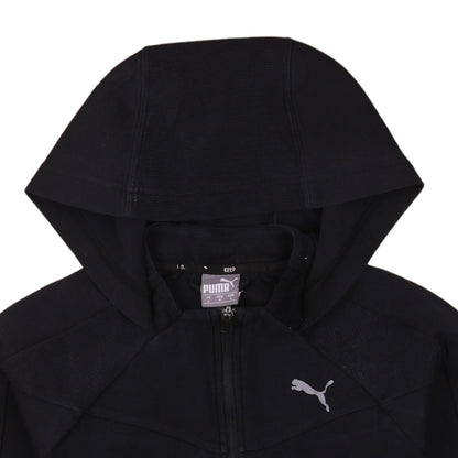 Womens UK Size S PUMA Black Full Zip Hoodie