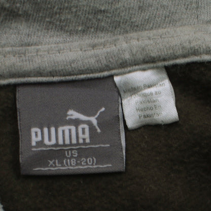 Womens UK Size XL PUMA Green Pullover Hoodie