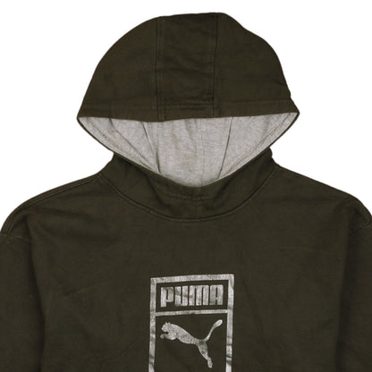 Womens UK Size XL PUMA Green Pullover Hoodie