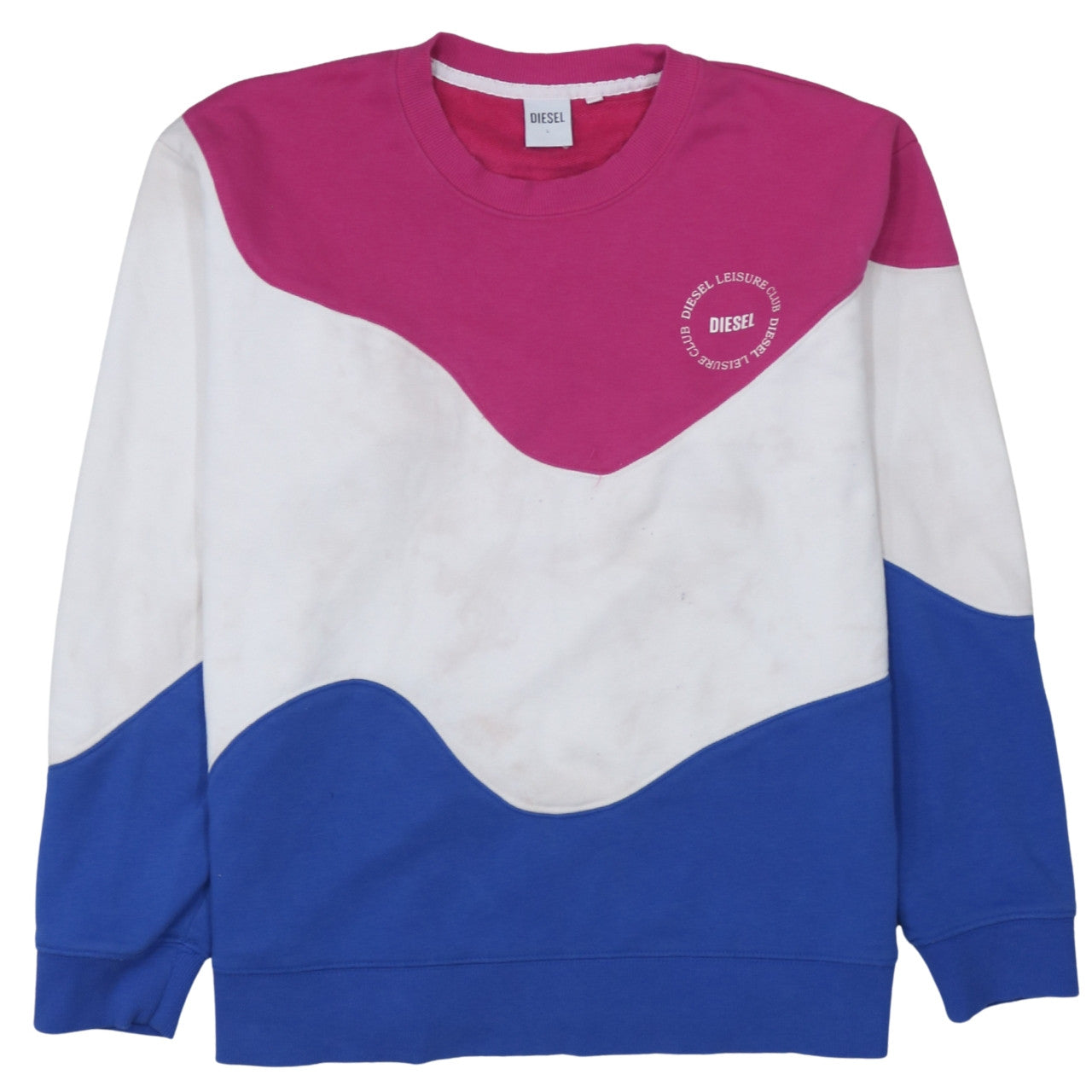Mens UK Size L Diesel Multicoloured Pullover Sweatshirt