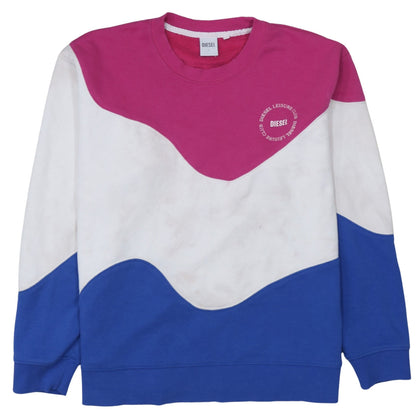 Mens UK Size L Diesel Multicoloured Pullover Sweatshirt