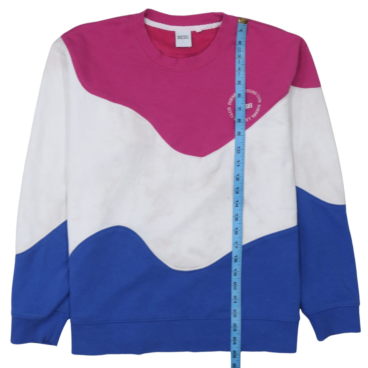 Mens UK Size L Diesel Multicoloured Pullover Sweatshirt