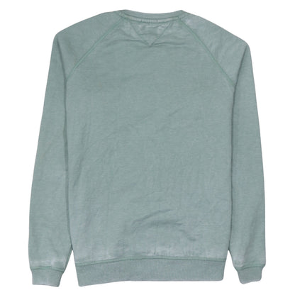 Mens UK Size M Hilfiger Denim Green Pullover Sweatshirt
