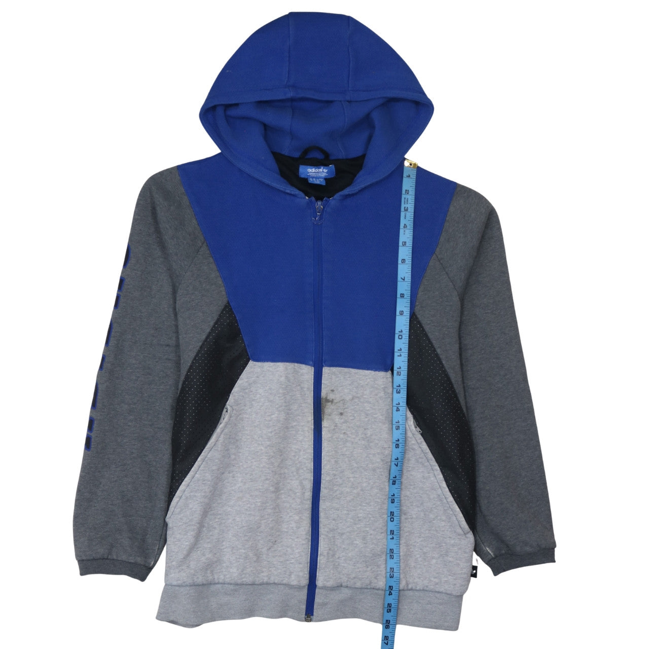 Mens UK Size M adidas Multicoloured Full Zip Hoodie