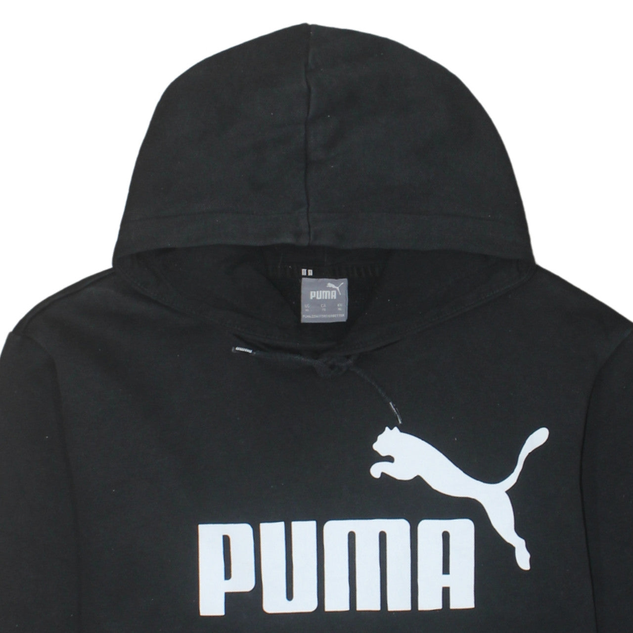 Mens UK Size XL PUMA Black Pullover Hoodie