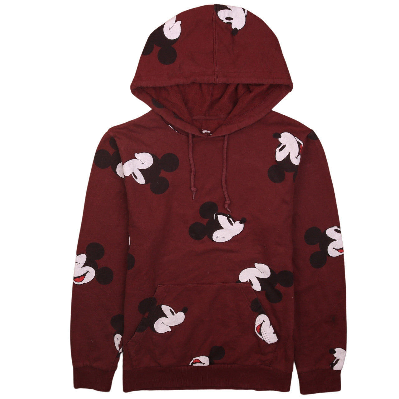Mens UK Size S Disney Red Pullover Hoodie