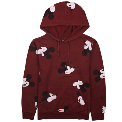 Mens UK Size S Disney Red Pullover Hoodie