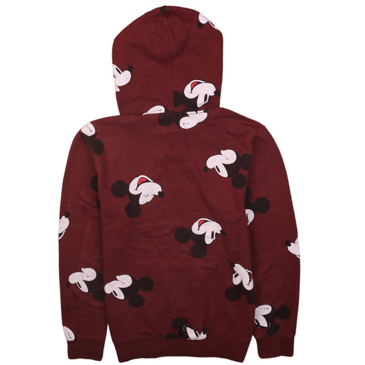 Mens UK Size S Disney Red Pullover Hoodie
