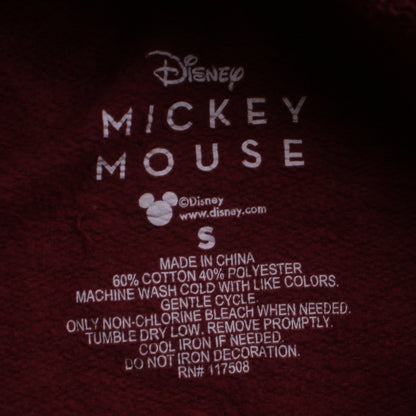 Mens UK Size S Disney Red Pullover Hoodie