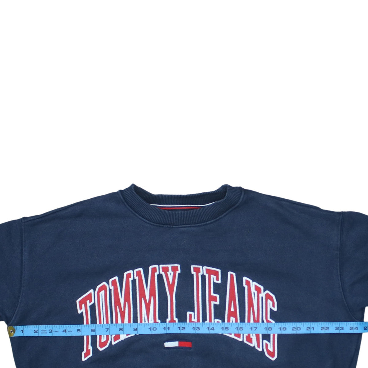 Mens UK Size S Tommy Jeans Blue Pullover Sweatshirt