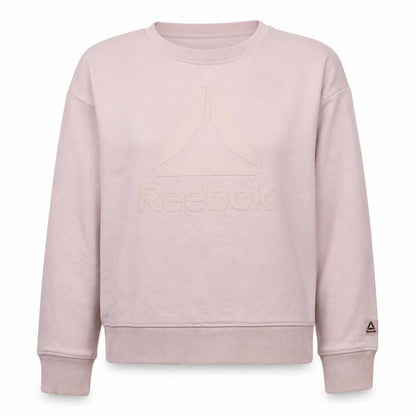 Womens UK Size L Reebok Beige Pullover Sweatshirt