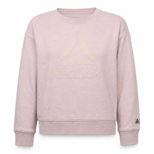 Womens UK Size L Reebok Beige Pullover Sweatshirt