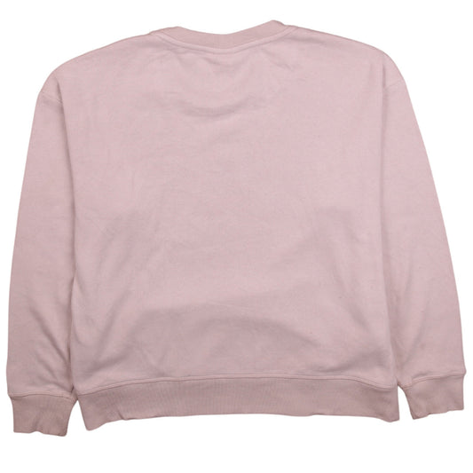 Womens UK Size L Reebok Beige Pullover Sweatshirt