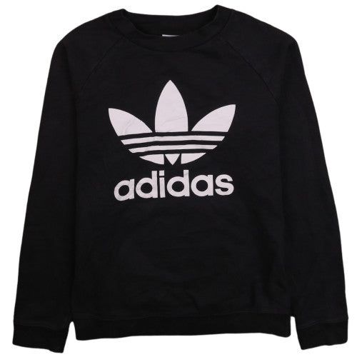 Womens UK Size 10 adidas Black Pullover Sweatshirt