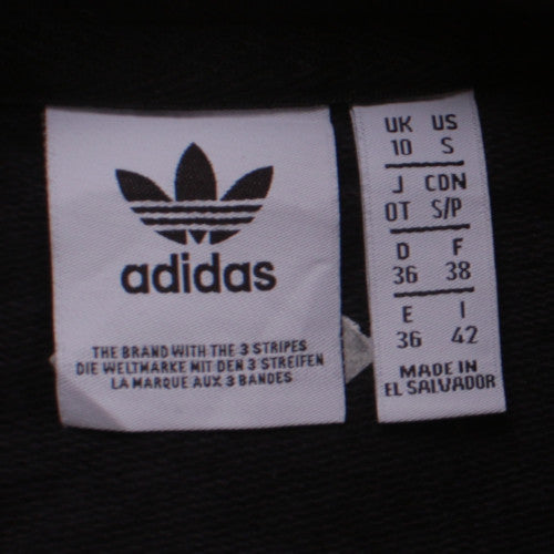 Womens UK Size 10 adidas Black Pullover Sweatshirt