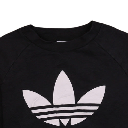 Womens UK Size 10 adidas Black Pullover Sweatshirt