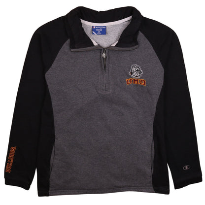 Mens UK Size M Champion Grey 1/4 Zip Sweatshirt