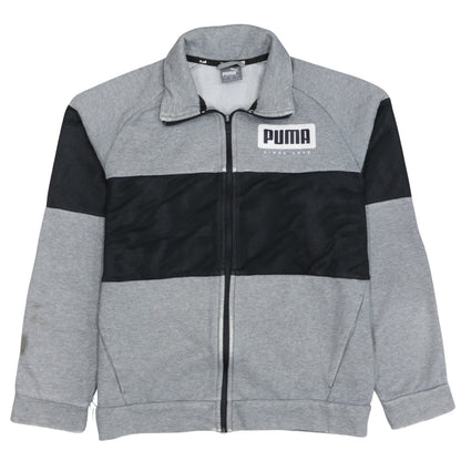 Mens UK Size L PUMA Grey Full Zip Sweatshirt