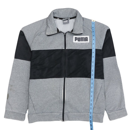 Mens UK Size L PUMA Grey Full Zip Sweatshirt