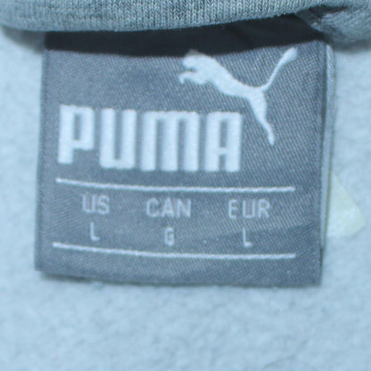 Mens UK Size L PUMA Grey Full Zip Sweatshirt