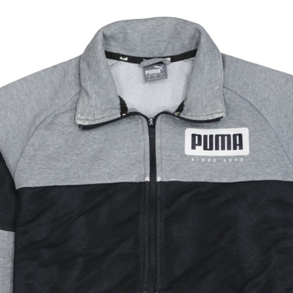 Mens UK Size L PUMA Grey Full Zip Sweatshirt