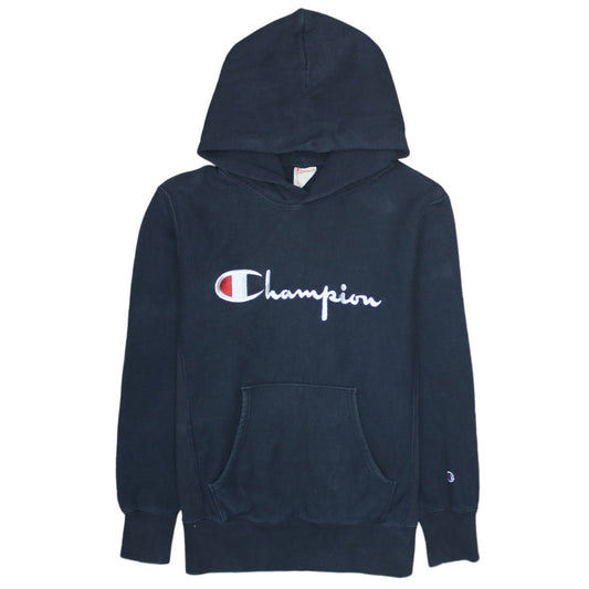 Mens UK Size L Champion Black Pullover Hoodie