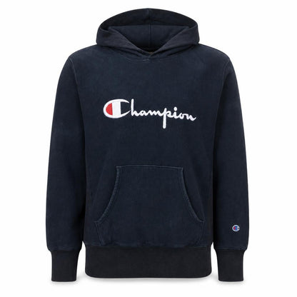 Mens UK Size L Champion Black Pullover Hoodie