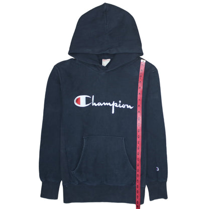 Mens UK Size L Champion Black Pullover Hoodie