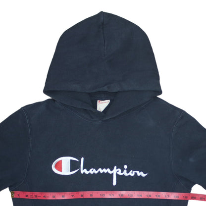 Mens UK Size L Champion Black Pullover Hoodie