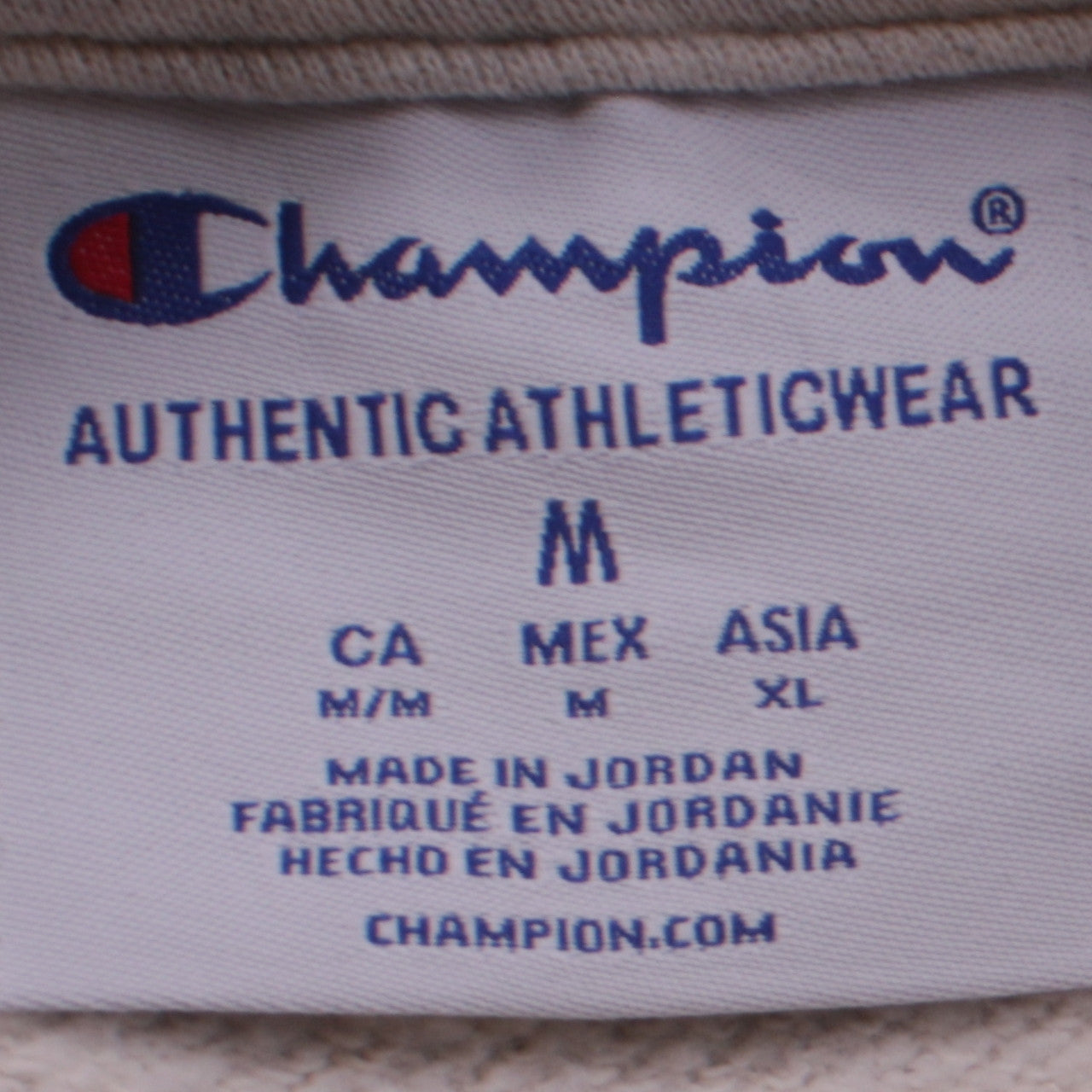 Womens UK Size M Champion Beige Pullover Sweatshirt
