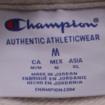 Womens UK Size M Champion Beige Pullover Sweatshirt