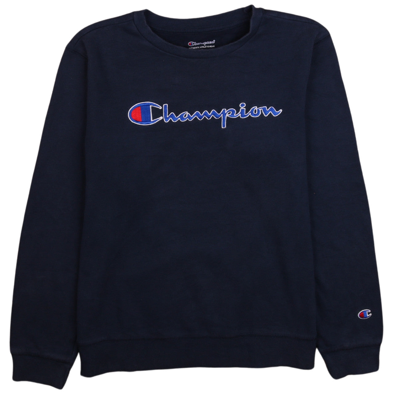 Womens UK Size XL Champion Blue Pullover Sweatshirt
