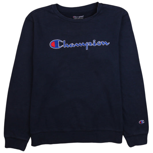Womens UK Size XL Champion Blue Pullover Sweatshirt