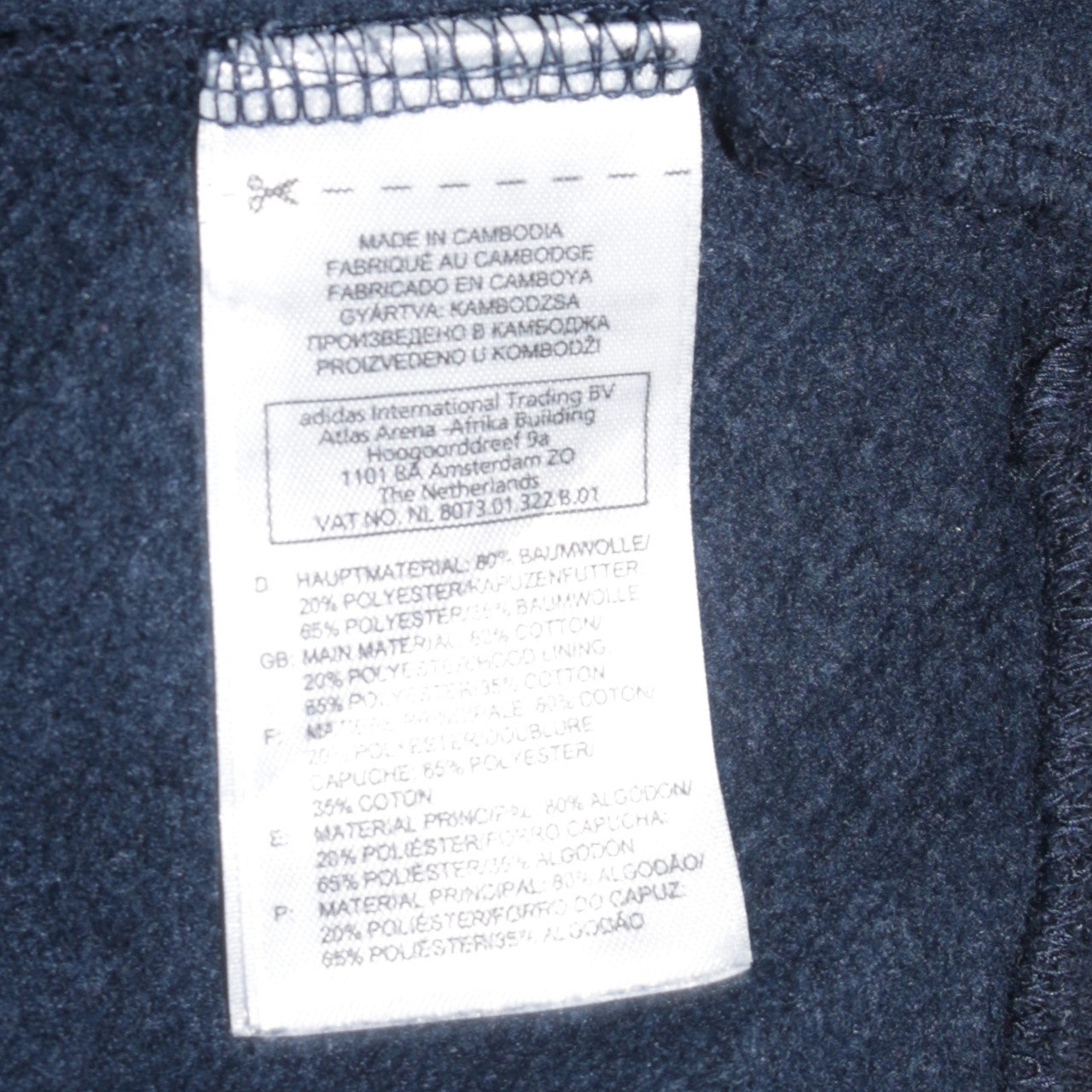 Mens UK Size M Reebok Blue Pullover Hoodie