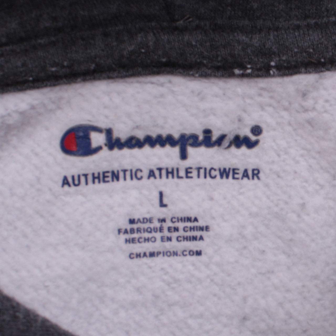 Womens UK Size L Champion Grey Pullover Hoodie