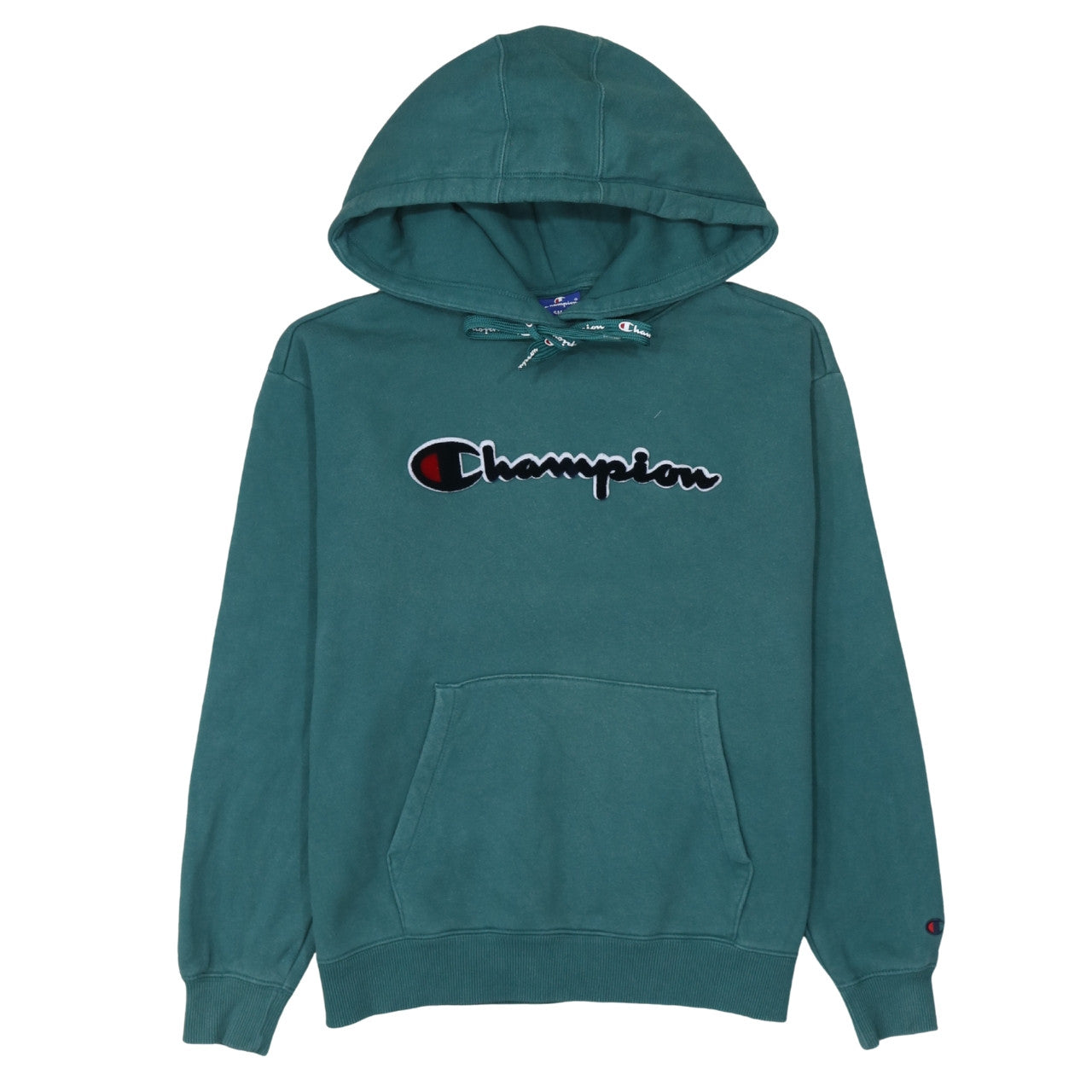 Mens UK Size XS Champion Green Pullover Hoodie