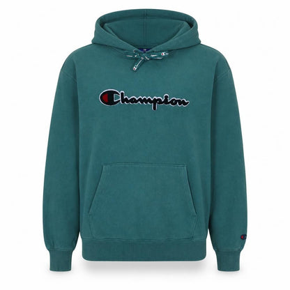 Mens UK Size XS Champion Green Pullover Hoodie