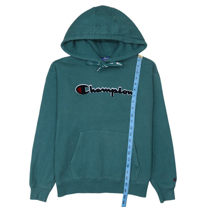 Mens UK Size XS Champion Green Pullover Hoodie