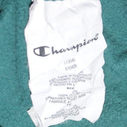 Mens UK Size XS Champion Green Pullover Hoodie