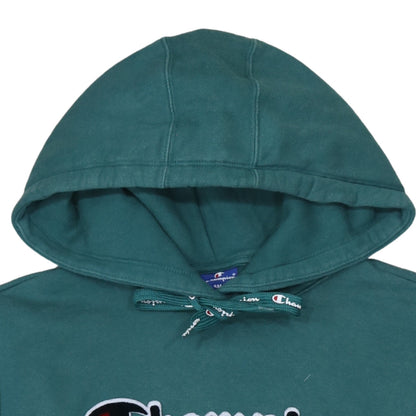 Mens UK Size XS Champion Green Pullover Hoodie