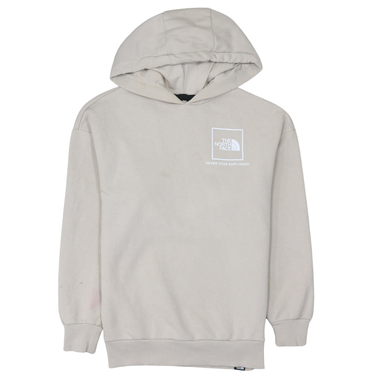 Womens UK Size S The North Face Beige Pullover Hoodie