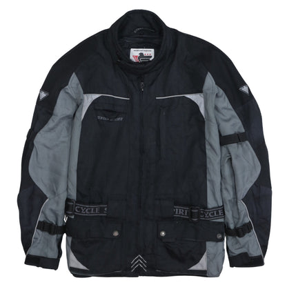 Mens UK Size L Cycle Spirit Black Motorcycle Jacket