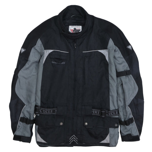 Mens UK Size L Cycle Spirit Black Motorcycle Jacket