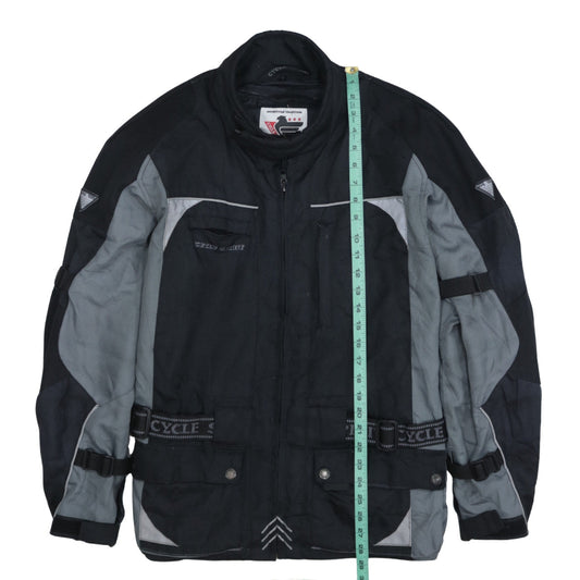Mens UK Size L Cycle Spirit Black Motorcycle Jacket