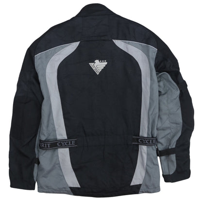 Mens UK Size L Cycle Spirit Black Motorcycle Jacket
