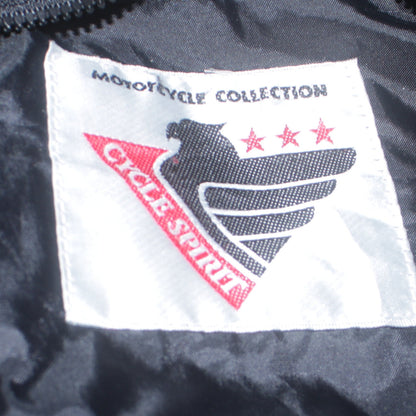 Mens UK Size L Cycle Spirit Black Motorcycle Jacket